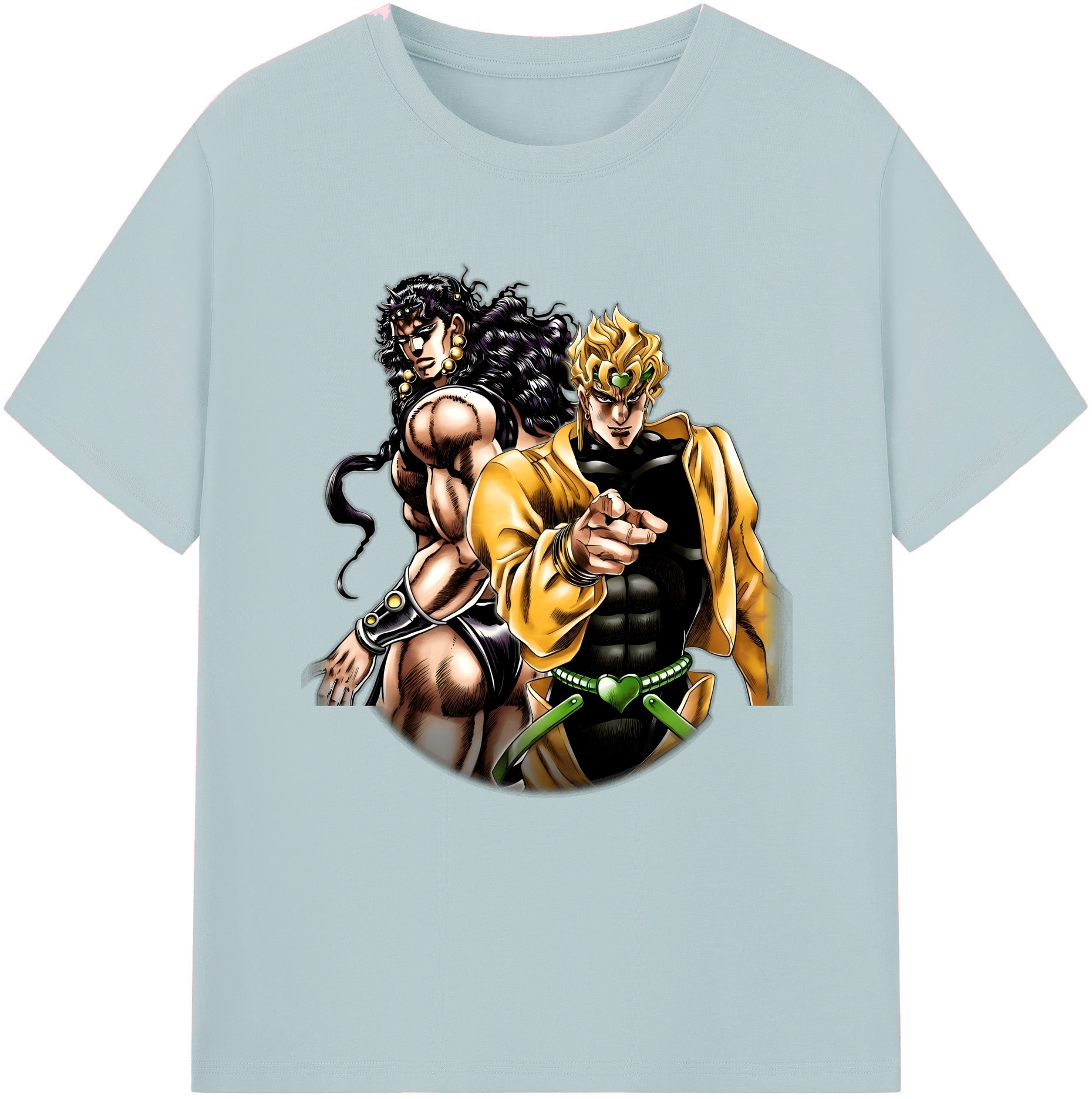 （画像用） ジョジョの奇妙な冒険 ディオ?ブランドー JoJo's Bizarre Adventure Dio Brando 綿100％半袖Tシャツ（フロントプリント）